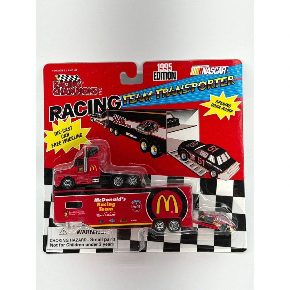 Racing Champions NASCAR Transporter Lot McDonalds Kelloggs #1 #94 1995 Apparel